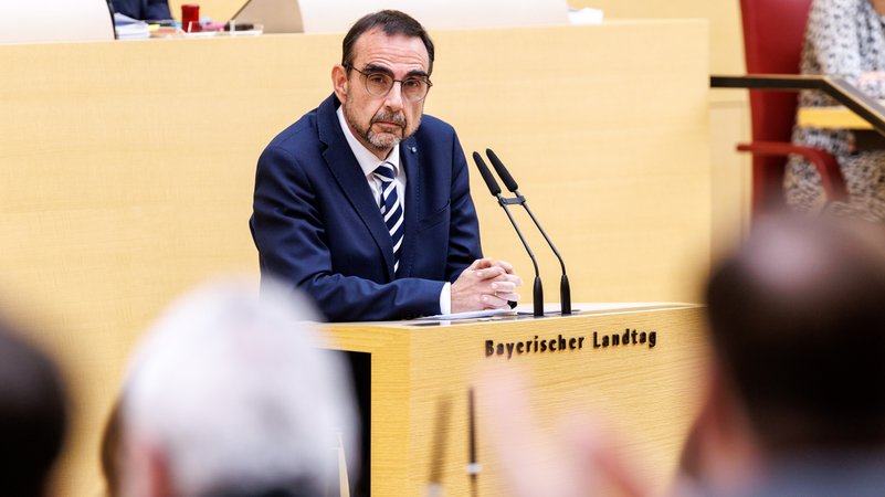CSU-Fraktionschef Klaus Holetschek verteidigte das Verhalten der Union im Bundestag. | Bild: Picture Alliance/dpa/Matthias Balk CSU-Fraktionschef Klaus Holetschek verteidigte das Verhalten der Union im Bundestag.