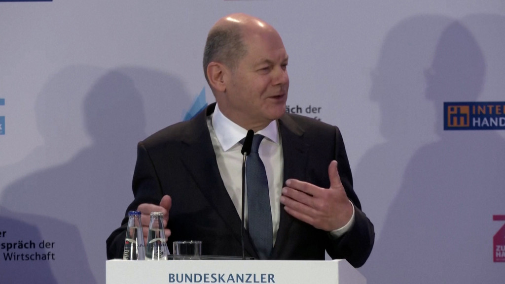 Bundeskanzler Olaf Scholz (SPD) 