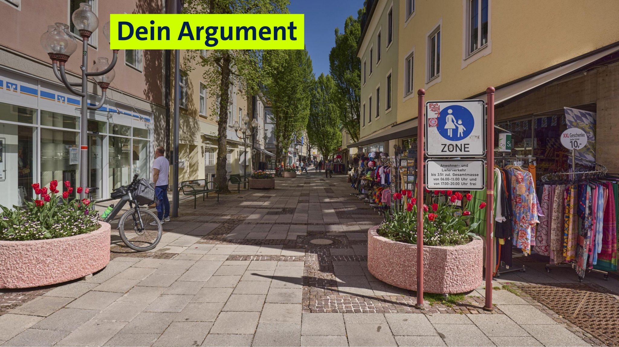 Archivbild: Die Fußgängerzone von Bad Reichenhall. Zwischen rund 200 inhabergeführten Geschäften stehen rund 10 Prozent der Gewerbeflächen leer.