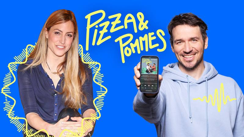 Gela Allmann bei Pizza & Pommes | Bild: BR24Sport Gela Allmann bei Pizza & Pommes