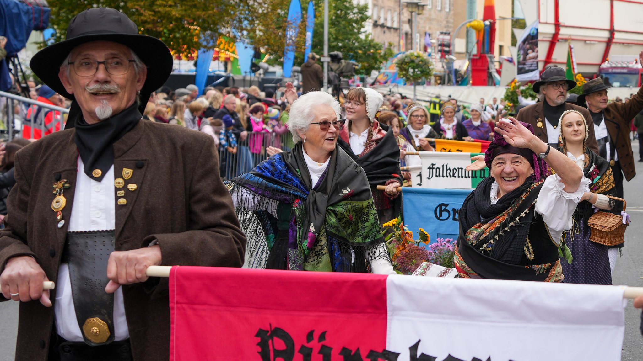 Der Erntedankfestzug in Fürth.