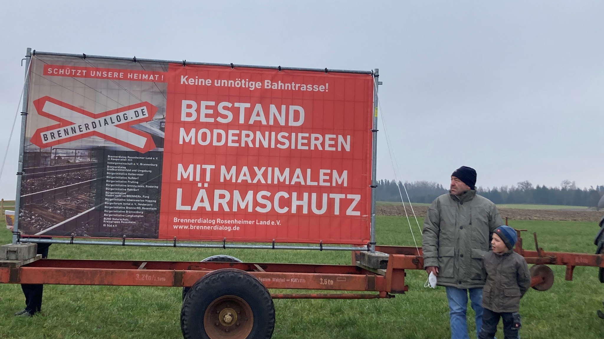 Protest gegen Brenner-Nordzulauf im Landkreis Ebersberg