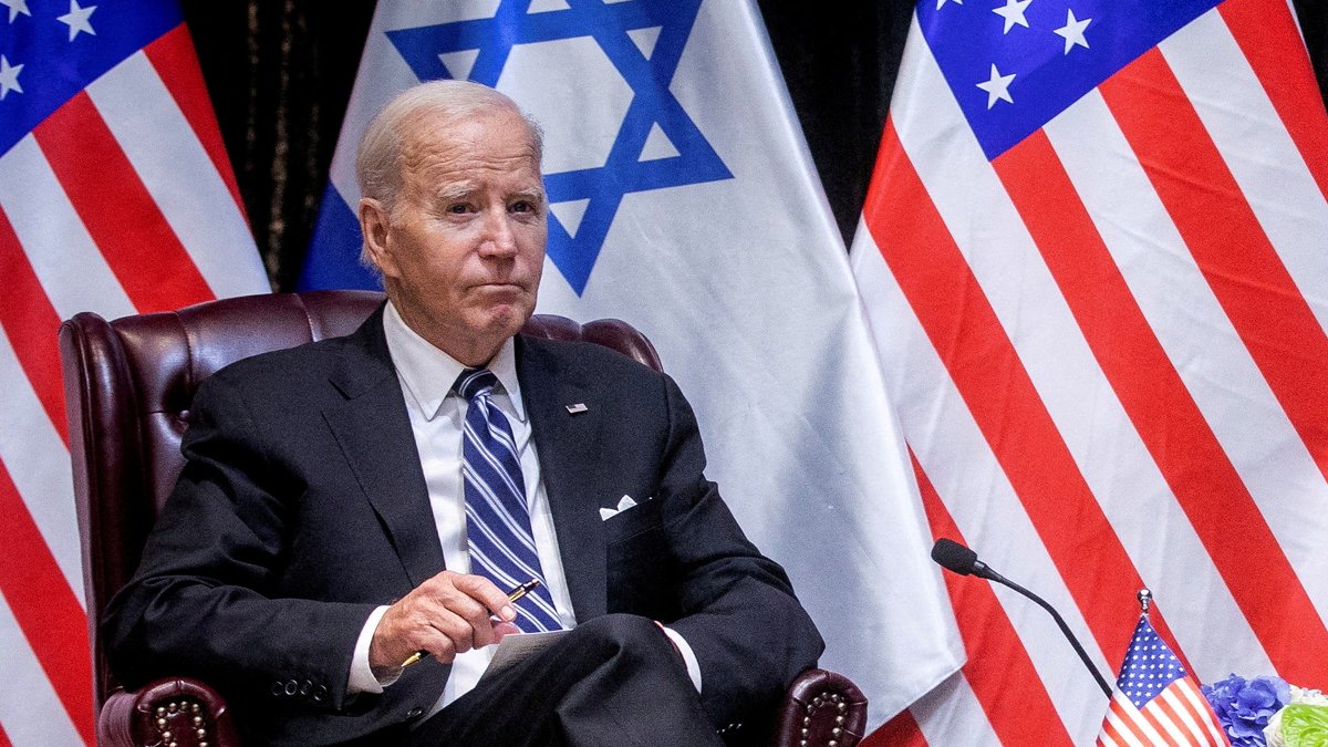 Joe Biden am 18. Oktober 2023 in Tel Aviv