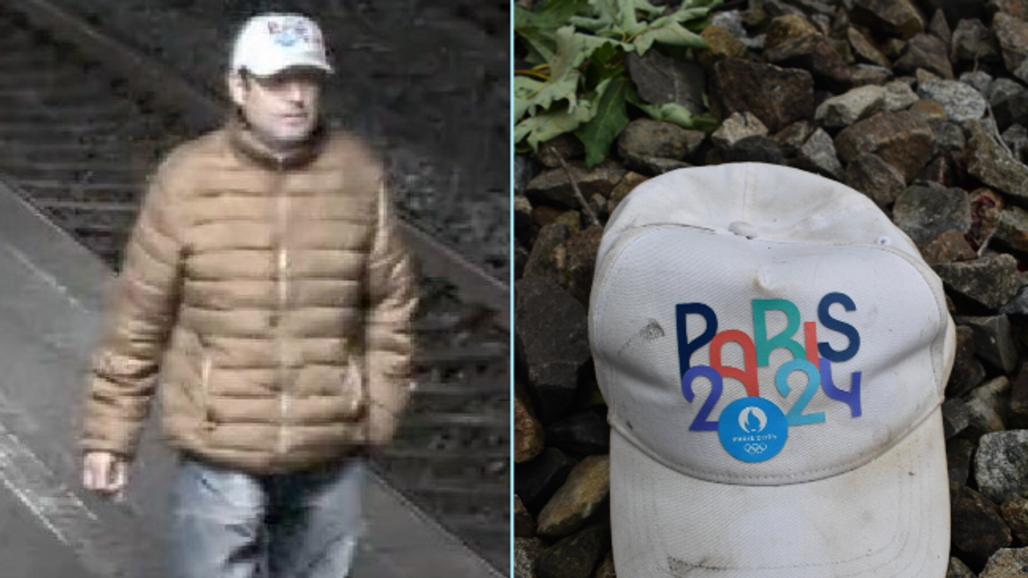 Die Polizei hat nun ein Foto einer Überwachungskamera veröffentlicht, das den Mann zeigt, wie er an einem Bahnsteig entlanggeht.