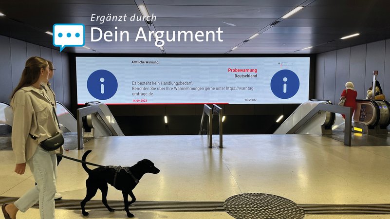 Warntafel im Untergeschoss des Münchner Stachus | Bild: BR/Sandra Demmelhuber Warntafel im Untergeschoss des Münchner Stachus