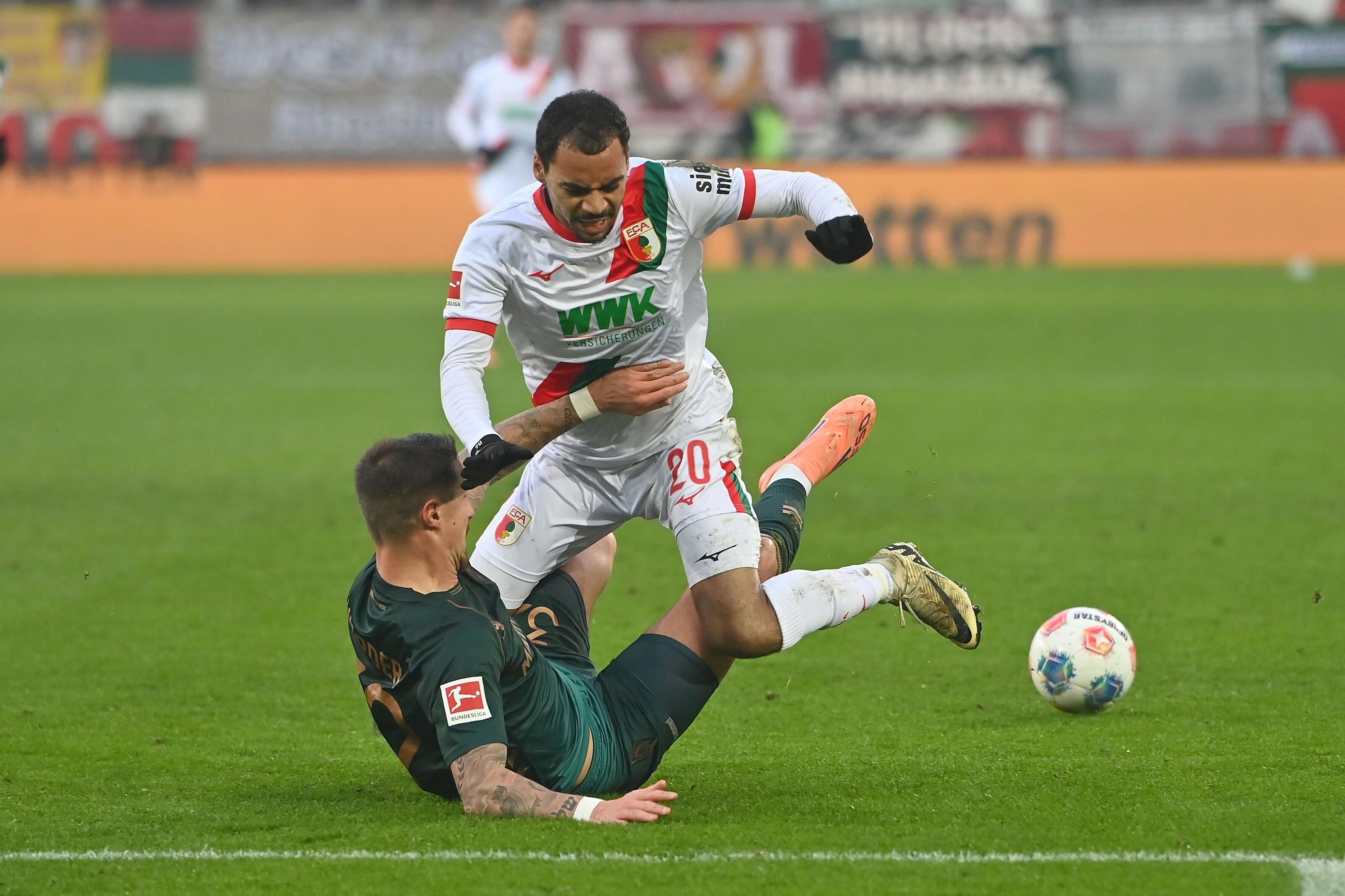 Spielszene FC Augsburg- Werder Bremen