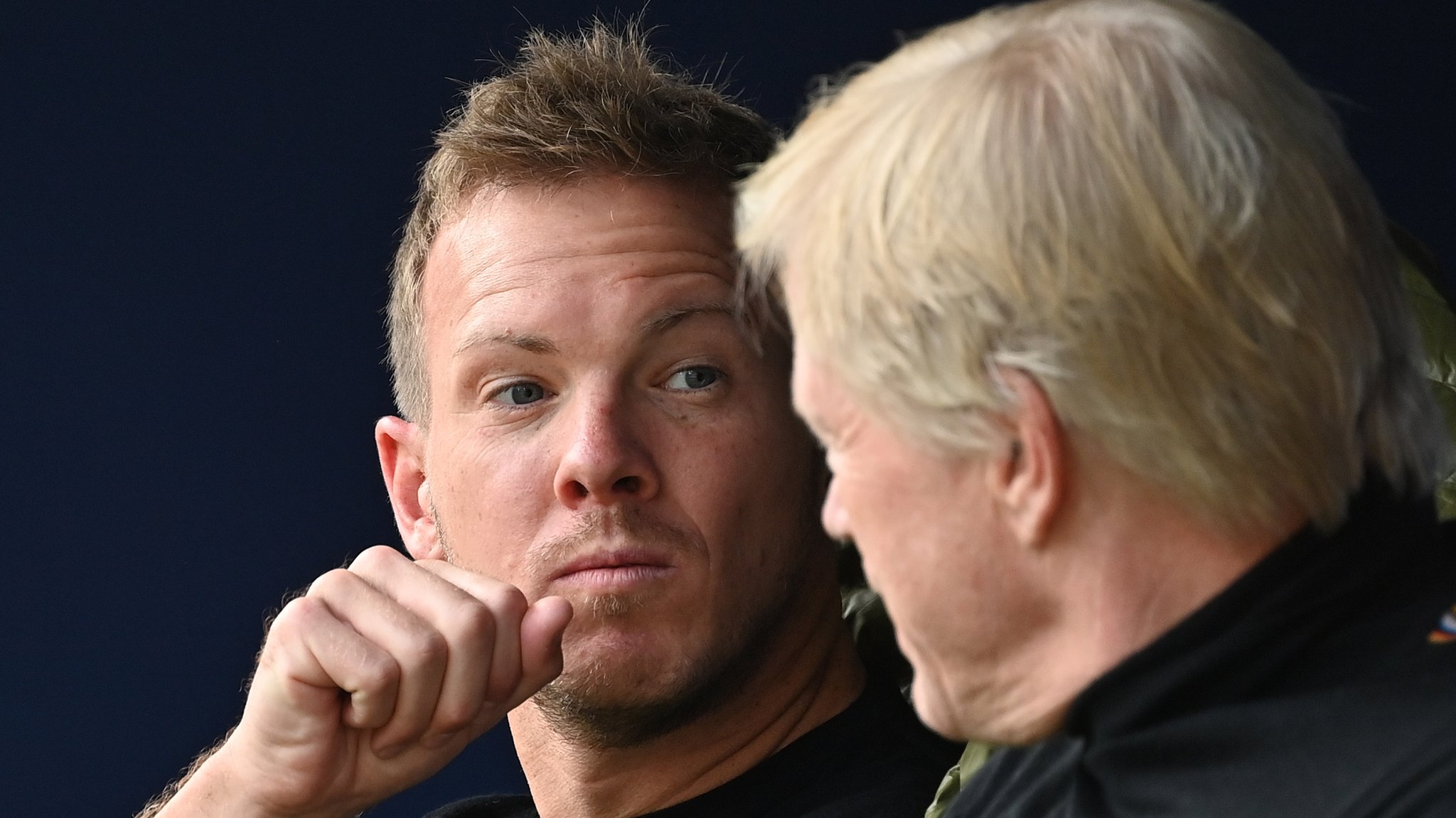 Julian Nagelsmann als FC-Bayern-Trainer mit Oliver Kahn (Archivbild)