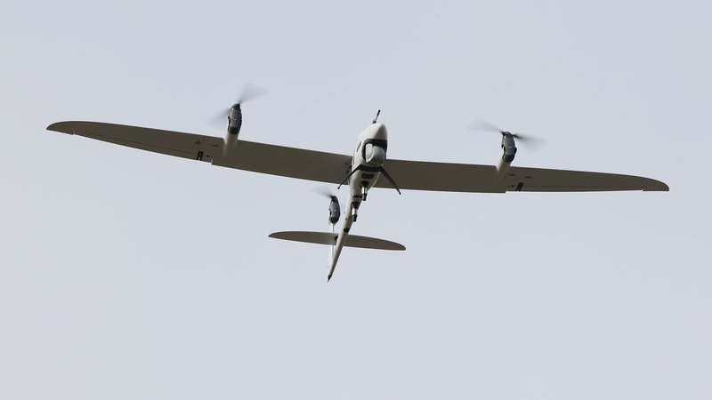 Aufklärungsdrohne von Quantum Systems | Bild: picture alliance/dpa | David Young Aufklärungsdrohne von Quantum Systems