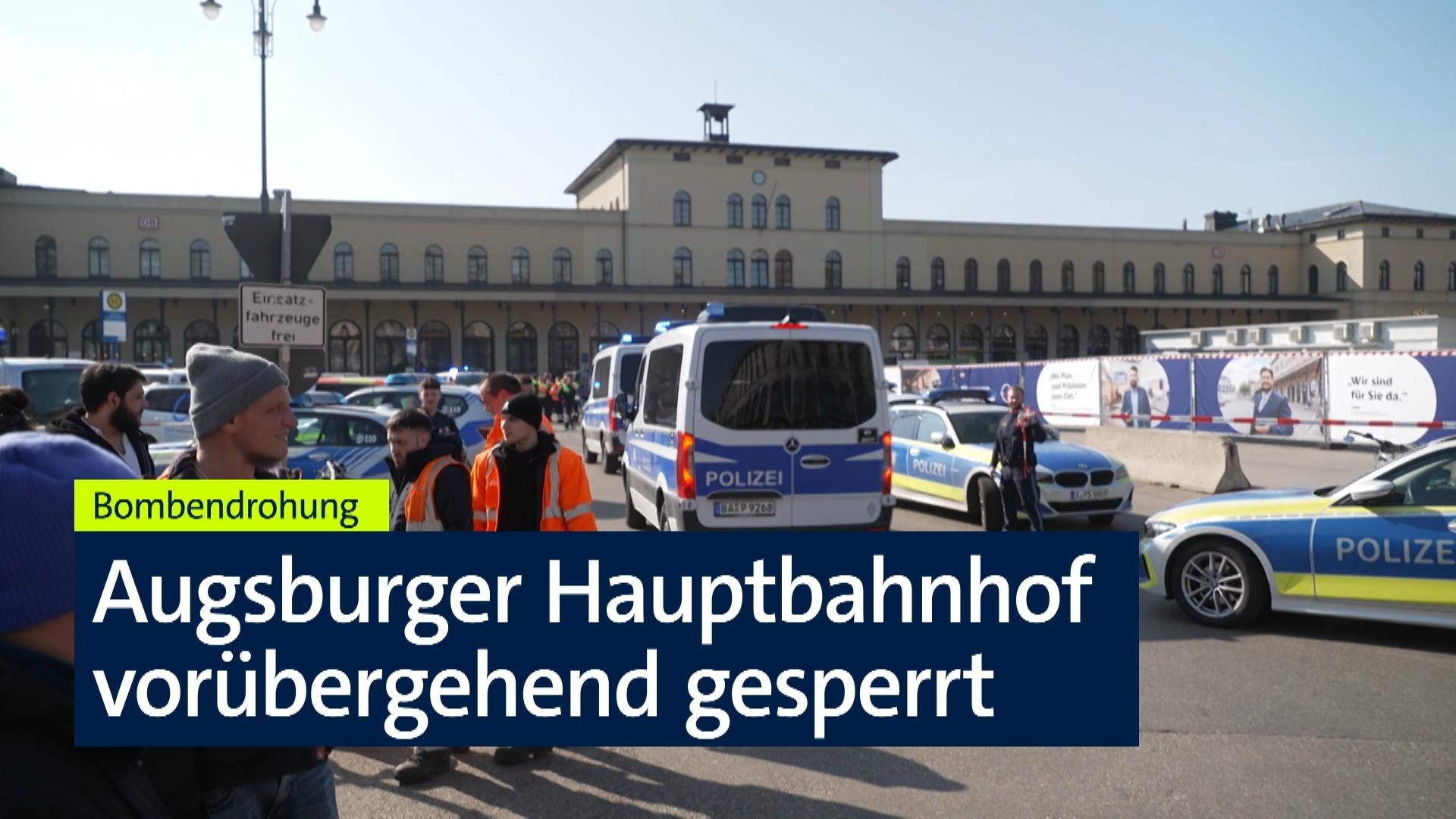 Bombendrohung am Augsburger Hauptbahnhof