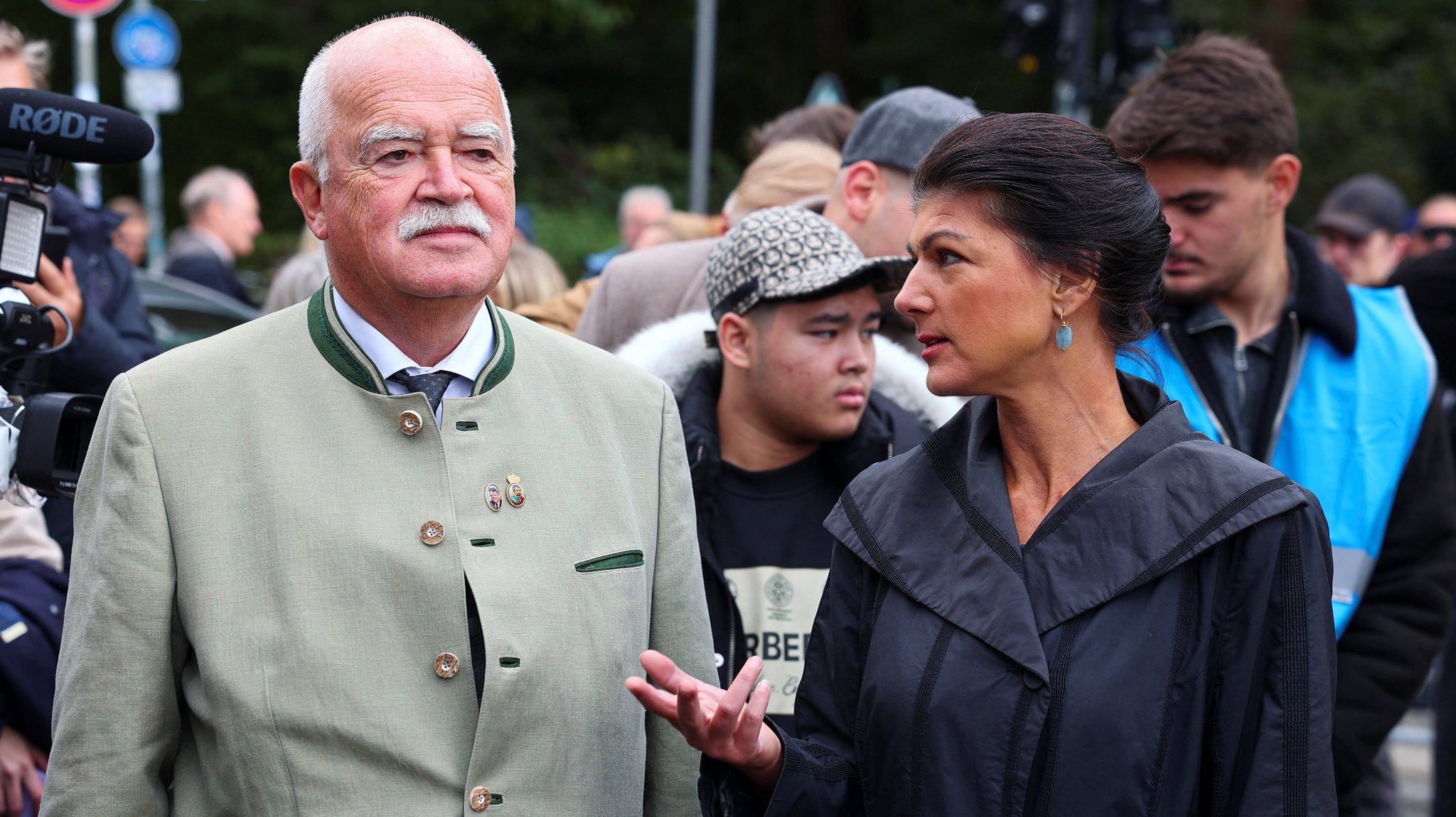 Peter Gauweiler und BSW-Parteivorsitzende Sahra Wagenknecht