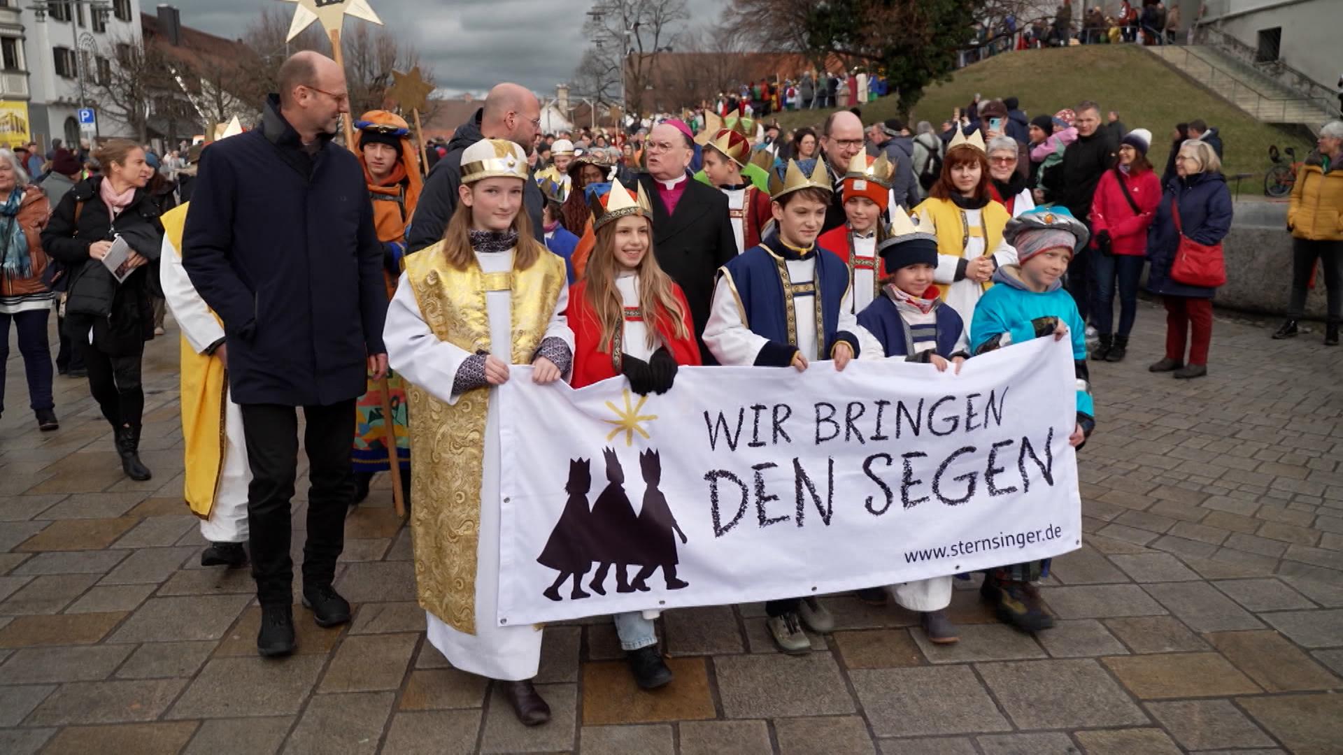 Bundesweite Sternsingeraussendung in Kempten im Bistum Augsburg