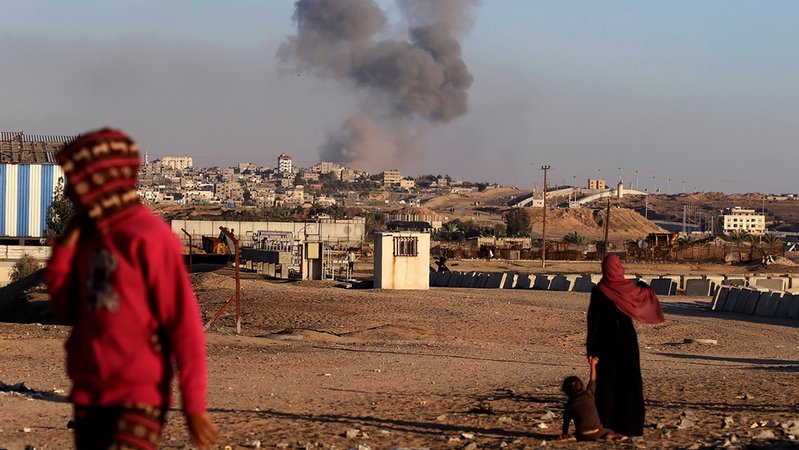 Rafah, nach einem israelischen Luftangriff.