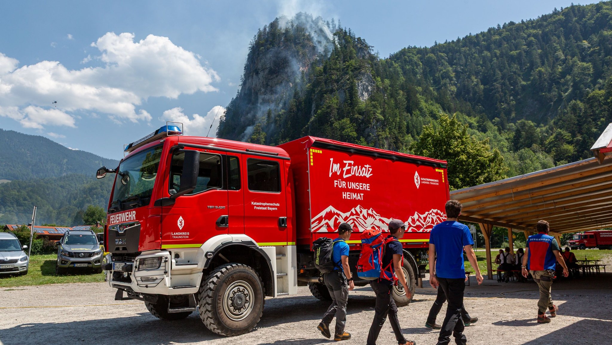 Waldbrand in Chiemgauer Alpen: Lage stabilisiert 