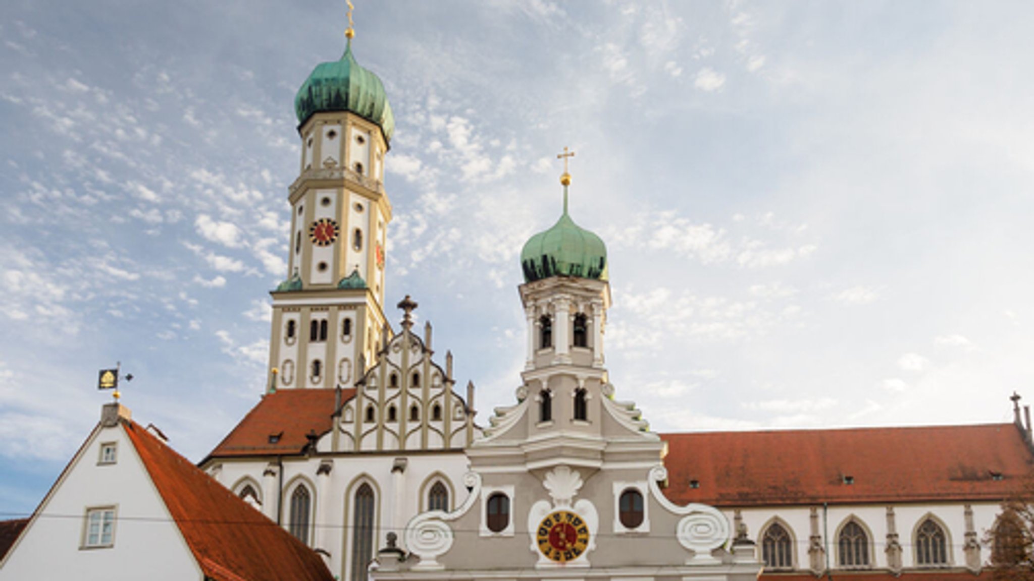 Außenansicht der Basilika St. Ulrich und Afra in Augsburg