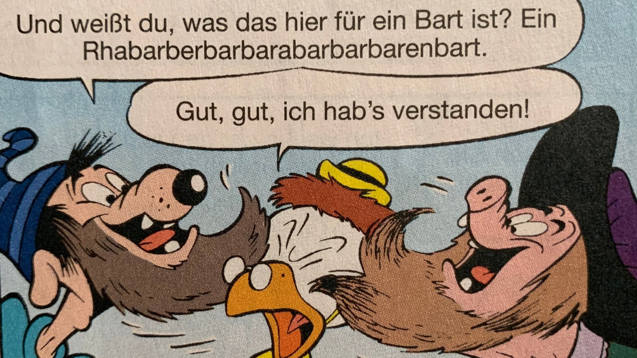 Ein Mickey Mous-Comic aus dem vergangenen Jahr wusste auch schon von der Rhabarbarbarbara