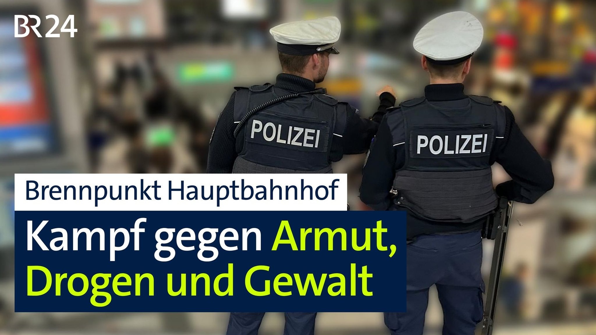 Polizisten am Hauptbahnhof Nürnberg