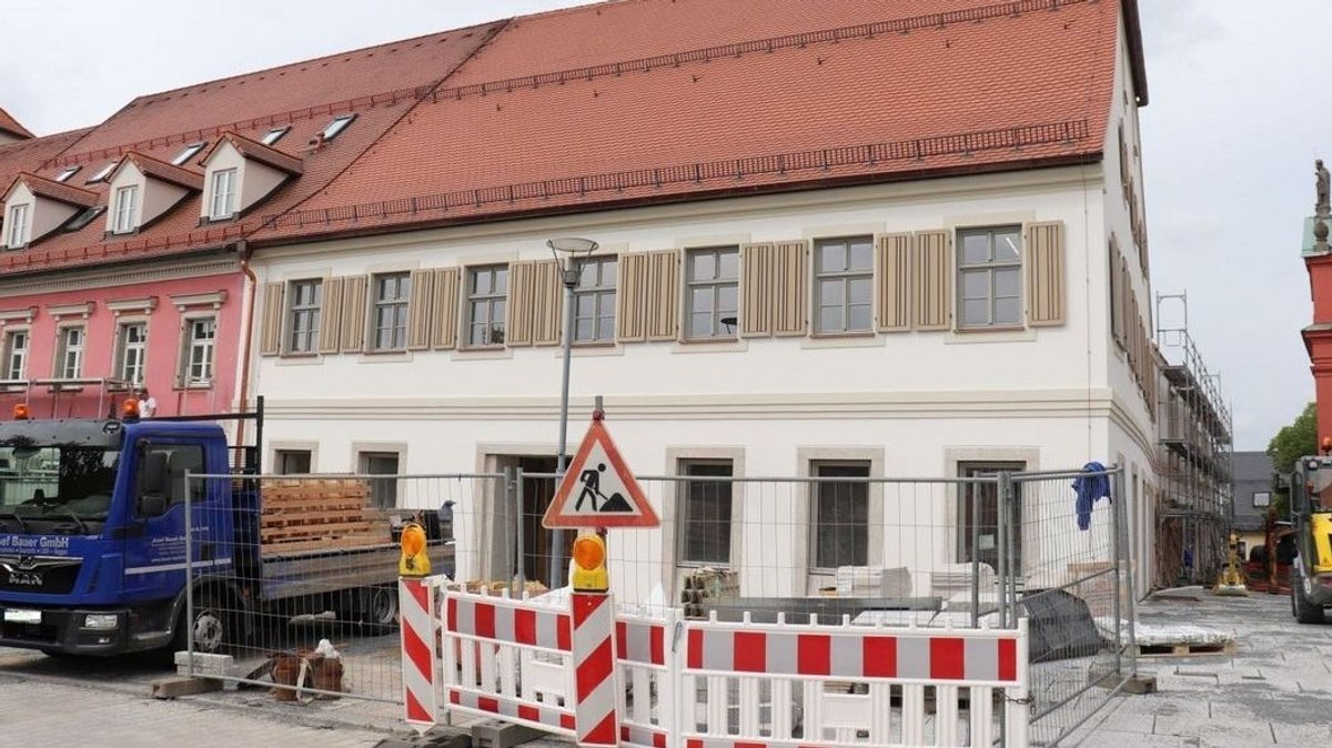 Baustelle am Rathaus in Tirschenreuth