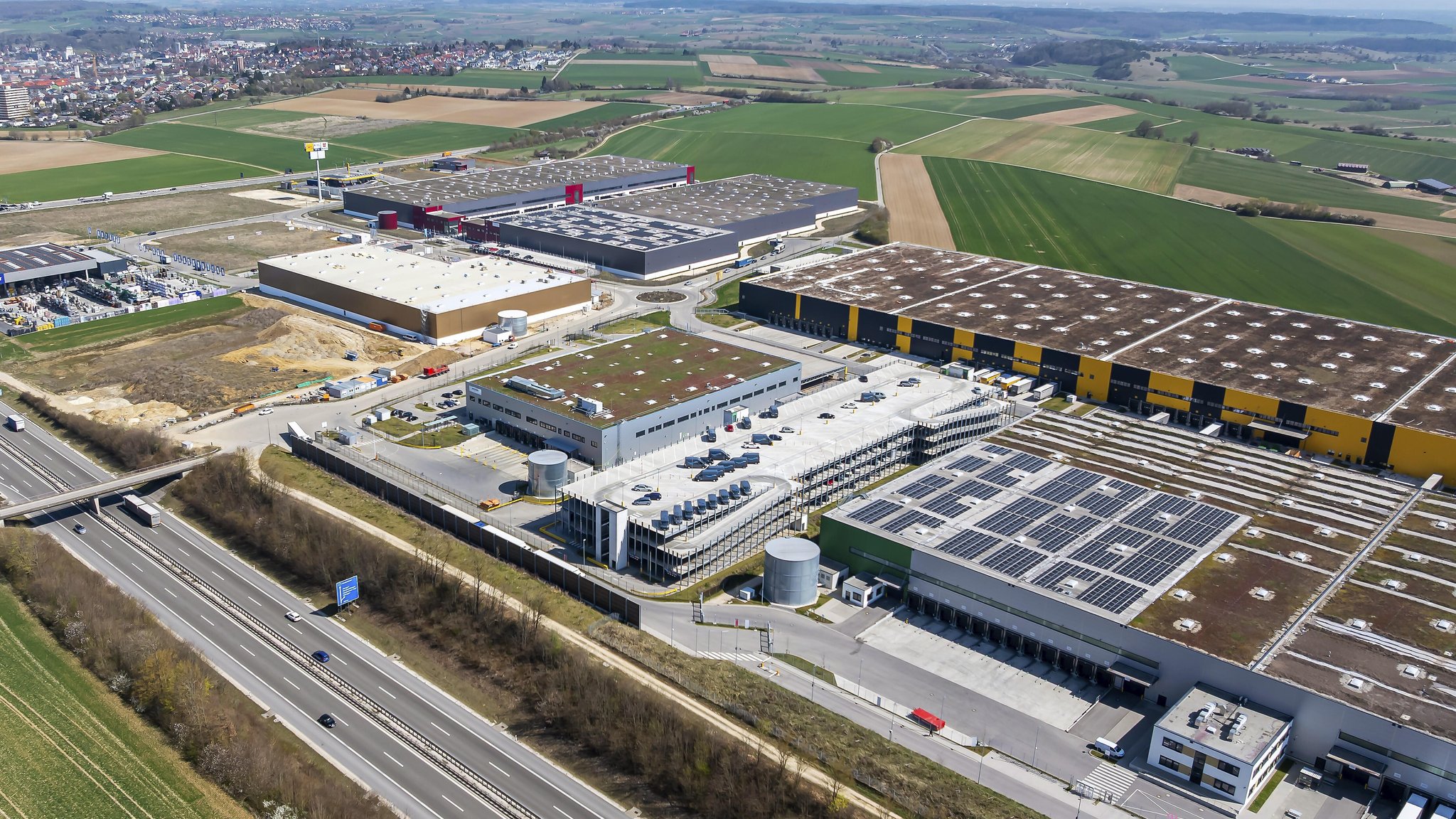 Verschwendete Flächen durch Gewerbe