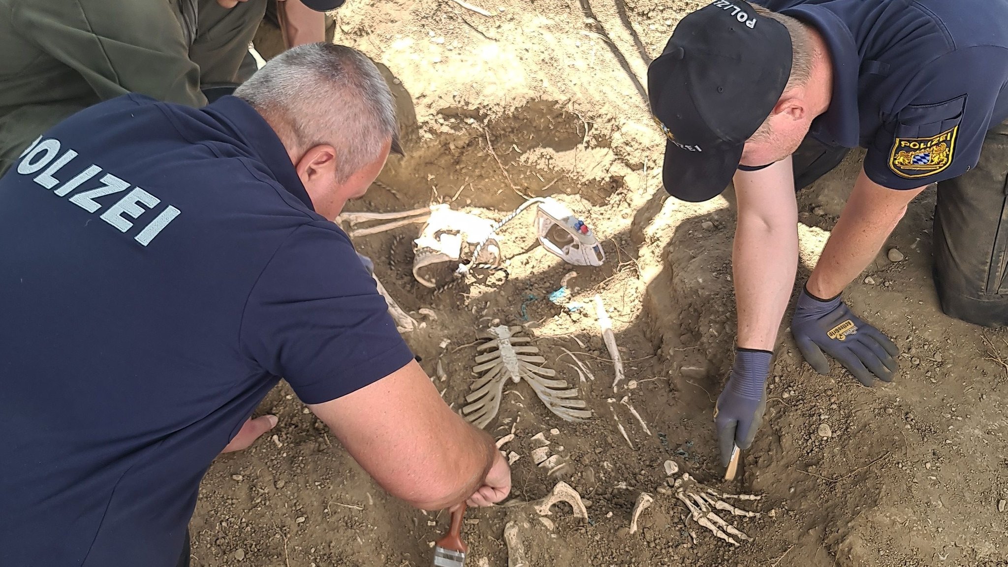 Spurensuche: Polizisten lernen archäologische Methoden zur Verbrechensaufklärung.