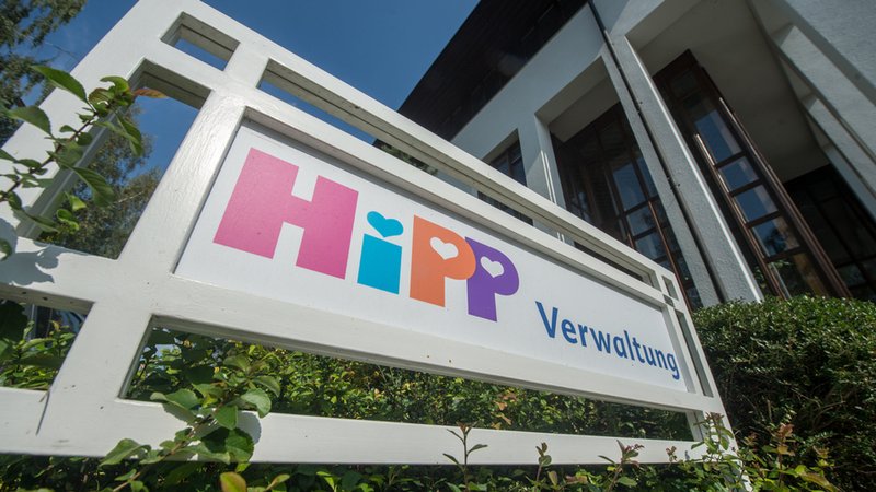 Die Firmenzentrale des Babynahrungherstellers Hipp in Pfaffenhofen.
