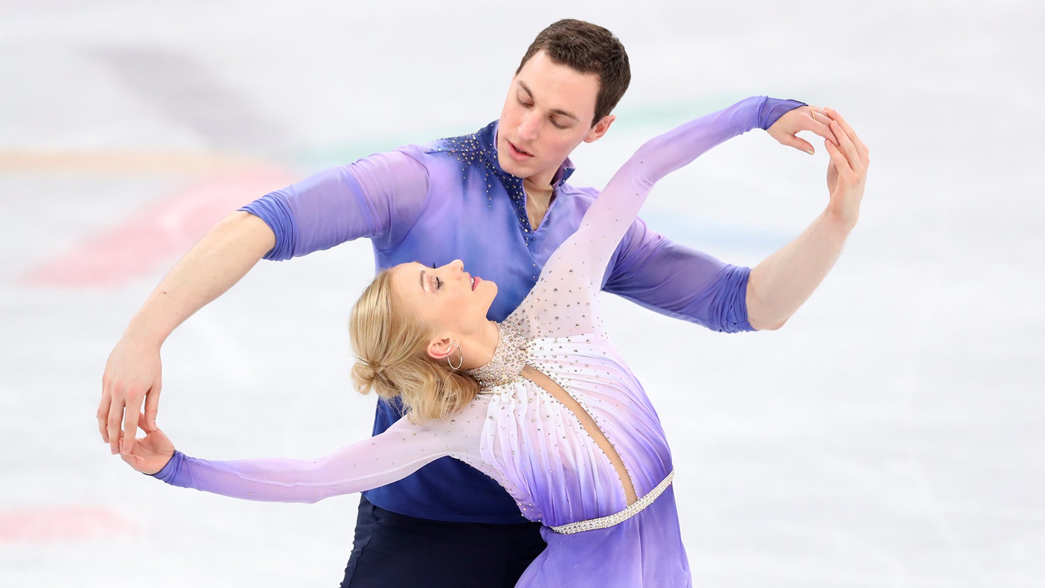 Aljona Savchenko und Bruno Massot bei den Olympischen Spielen. 