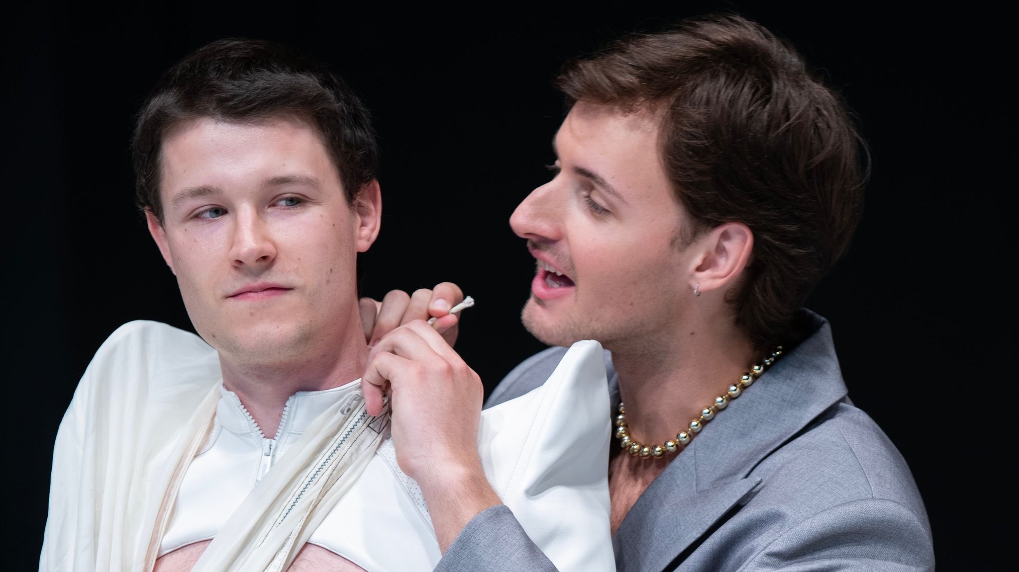 Samuel Spieß (links) und Volodymyr Melnykov (rechts)