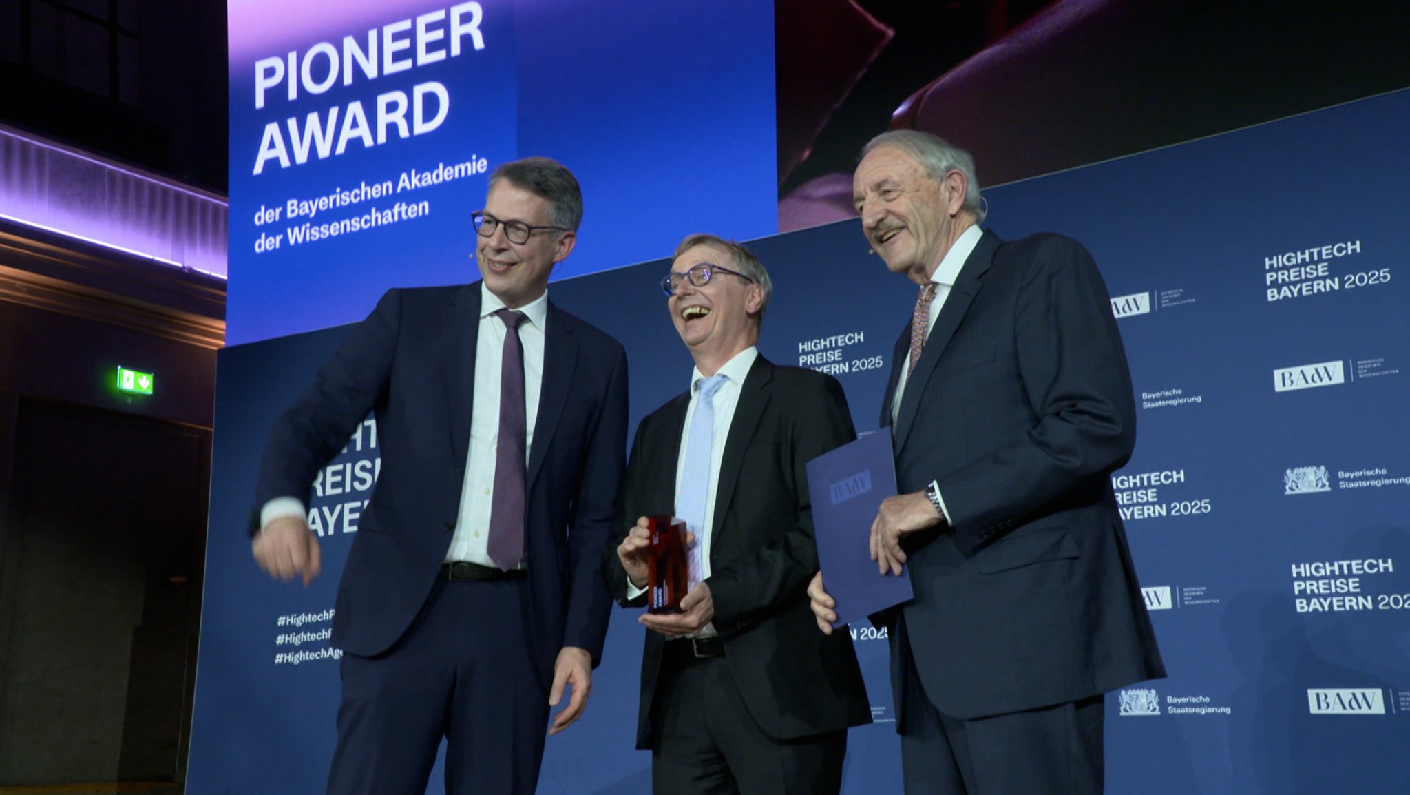 Verleihung des Bavarian Pioneer Award am 09.04.2025 in Garching | Bild: Bayerischer Rundfunk 2025 Verleihung des Bavarian Pioneer Award am 09.04.2025 in Garching
