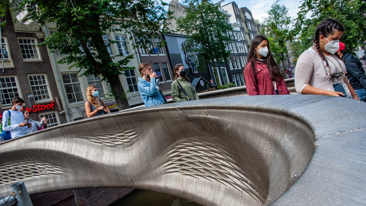 Touristen in Amsterdam