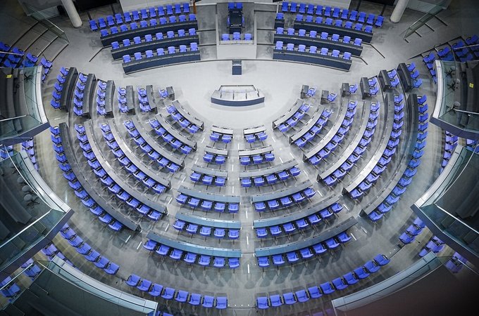 Bundestag-Plenum von oben