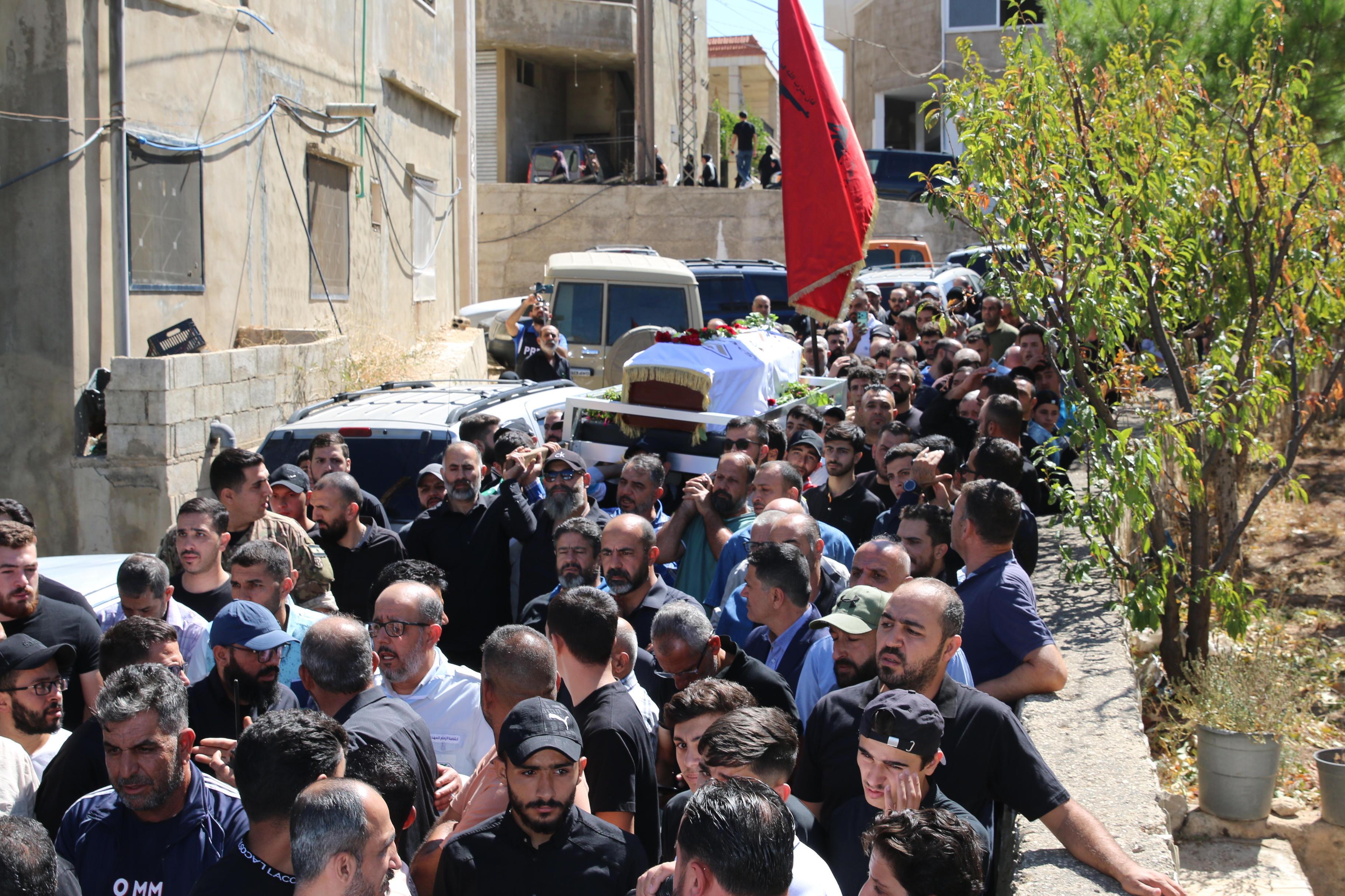 Beisetzung von Fatima Abdullah, dem Mädchen, das bei der Pager-Explosion am 18. September 2024, starb.