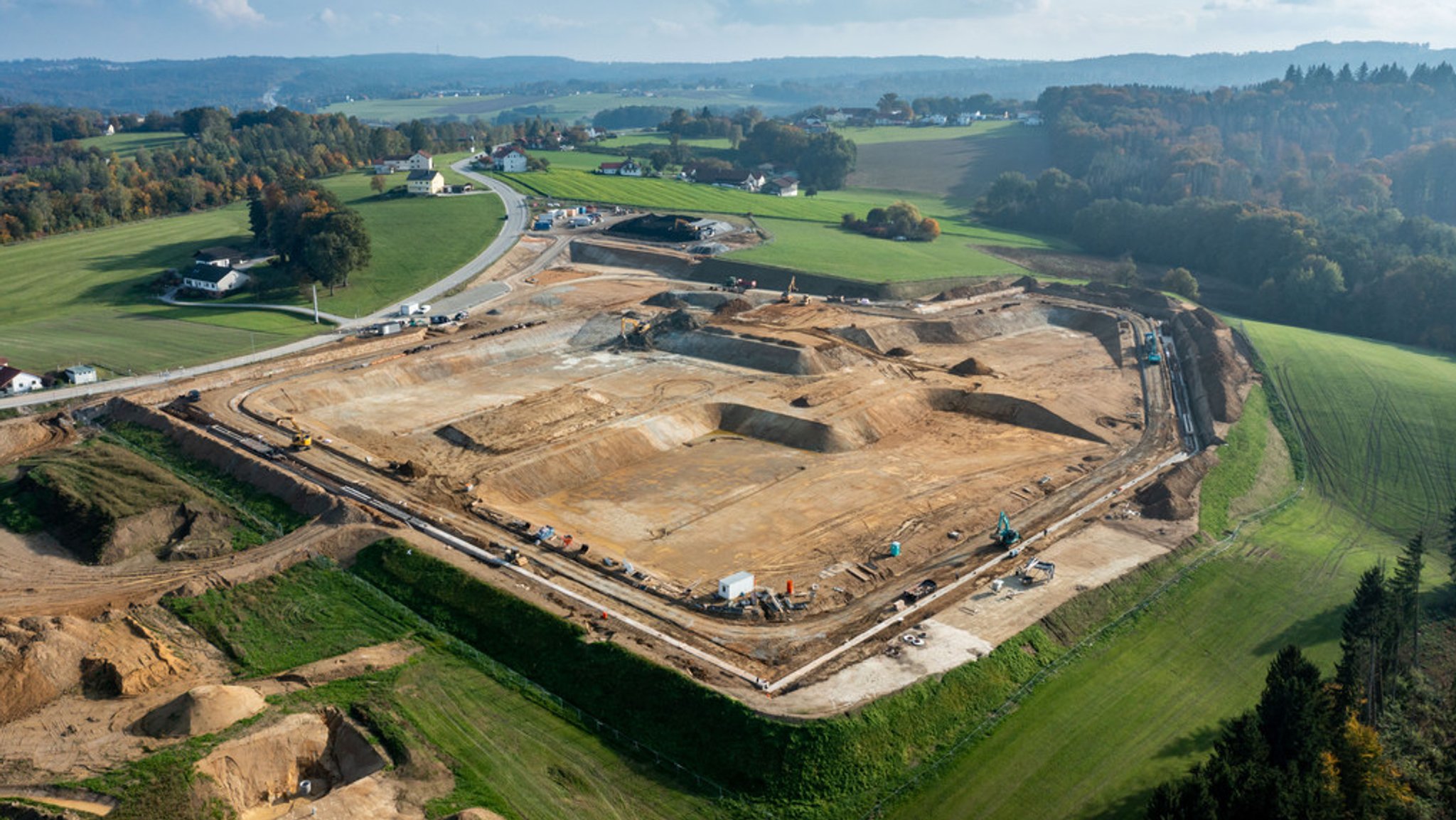 Die riesige Baustelle für die neue JVA