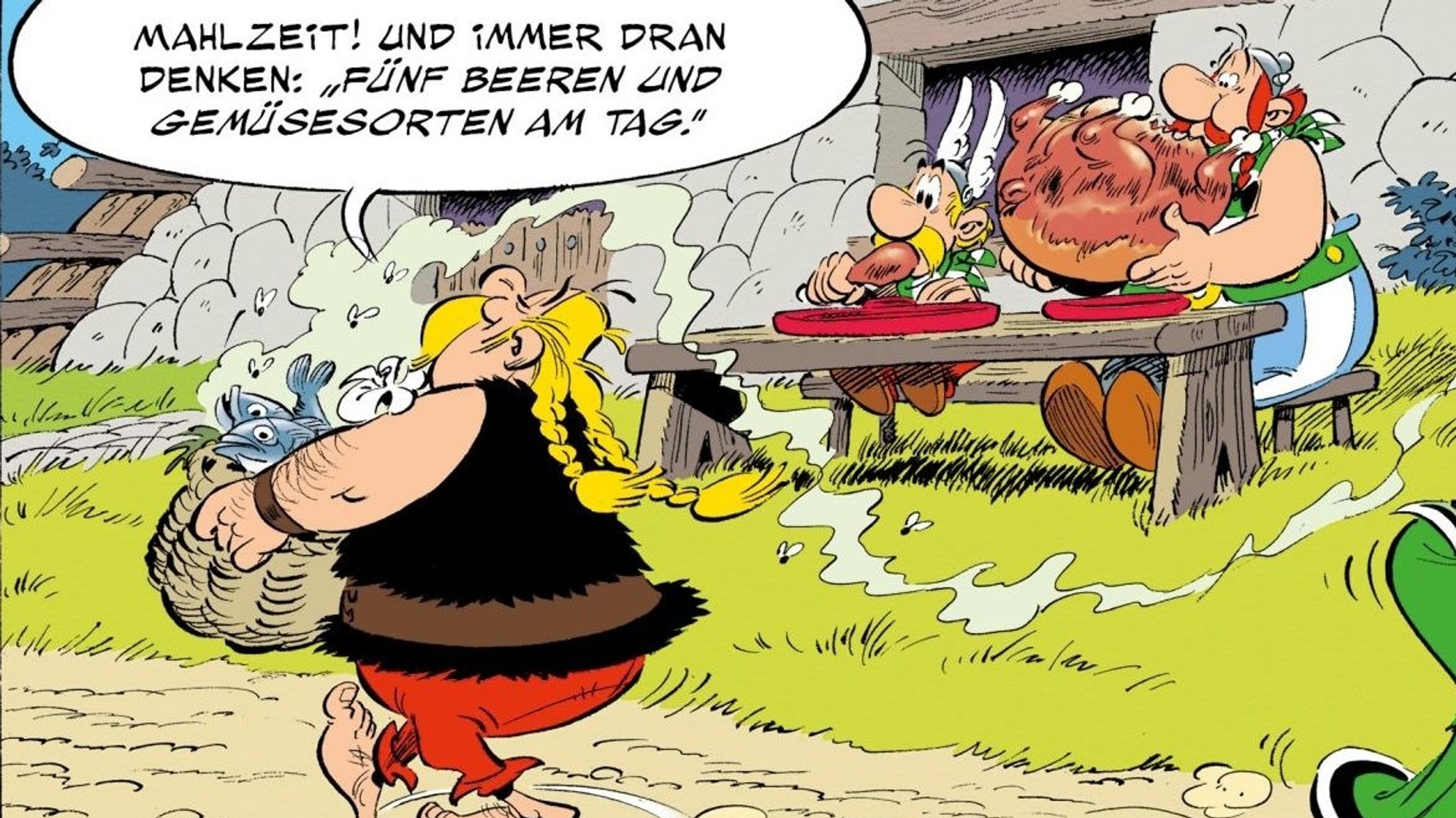 Asterix und Obelix lassen sich ihren Braten noch schmecken, aber damit stehen sie allein da.