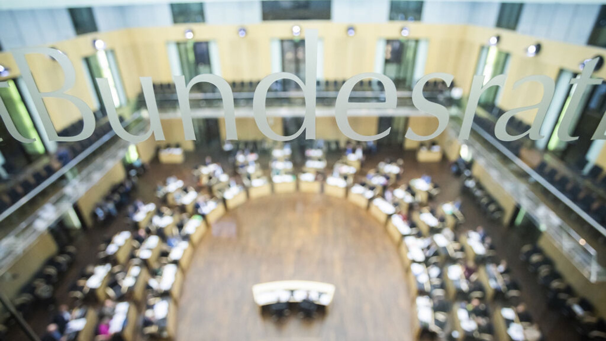 Blick in den Plenarsaal des Bundesrates