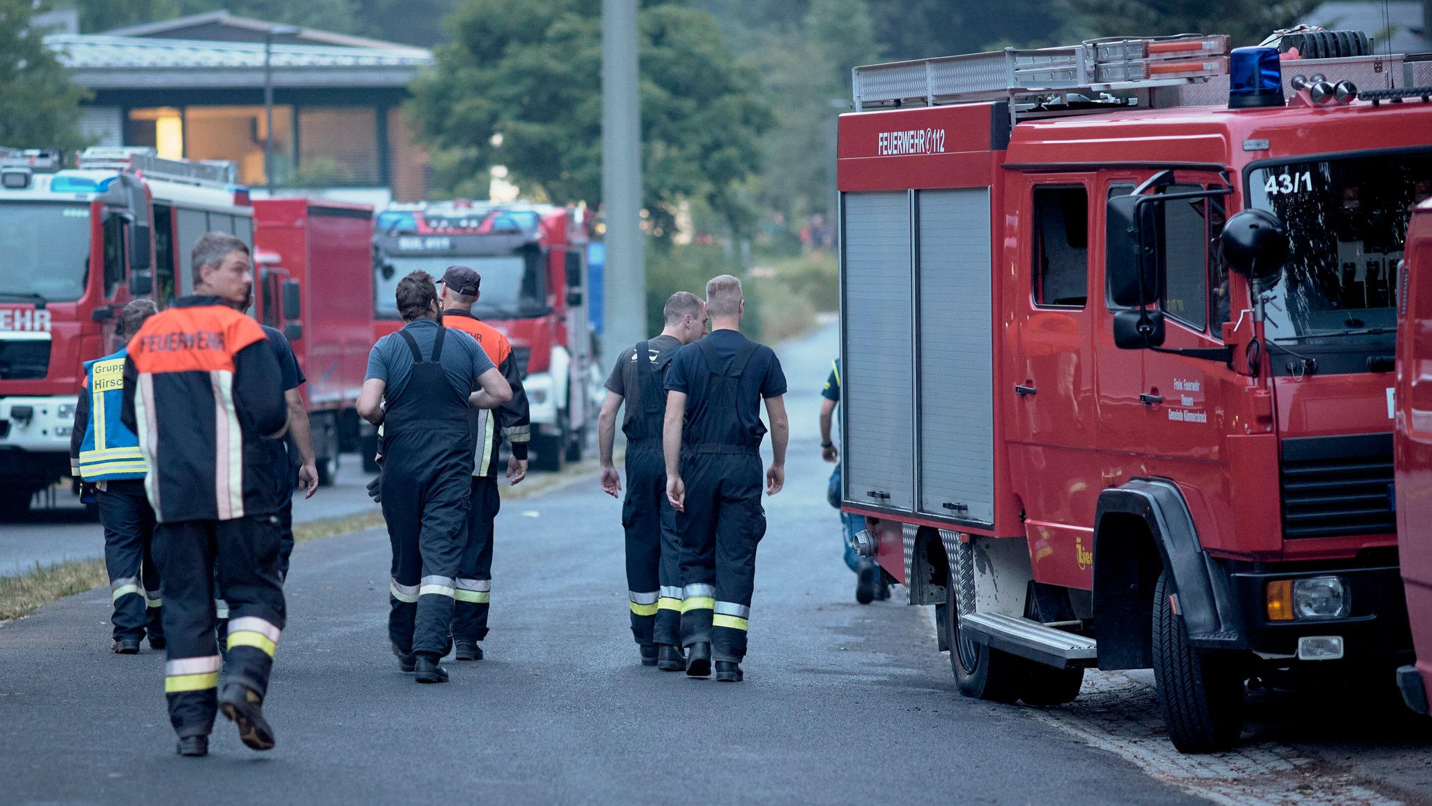 Aufnahme vom Einsatz bei Freudenberg | Bild: picture alliance/dpa/Tizian Gerbing | Tizian Gerbing Aufnahme vom Einsatz bei Freudenberg