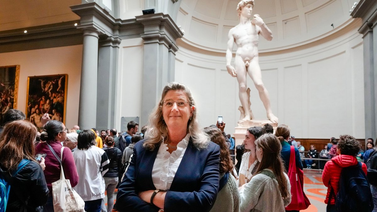 Die Direktorin des Museums Galleria dell'Accademia, Cecilie Hollberg