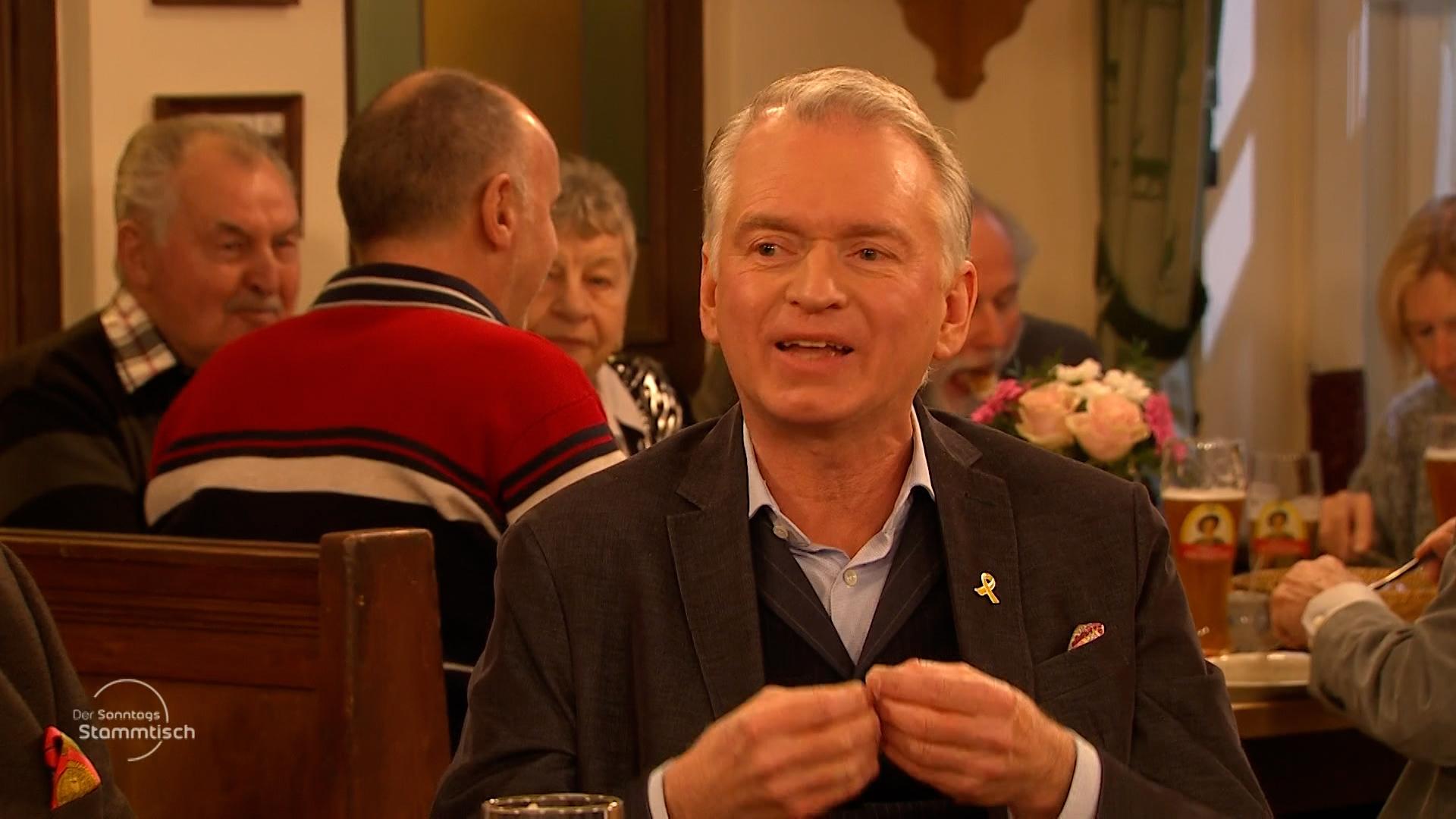 Christian Springer am Sonntags-Stammtisch im BR Fernsehen