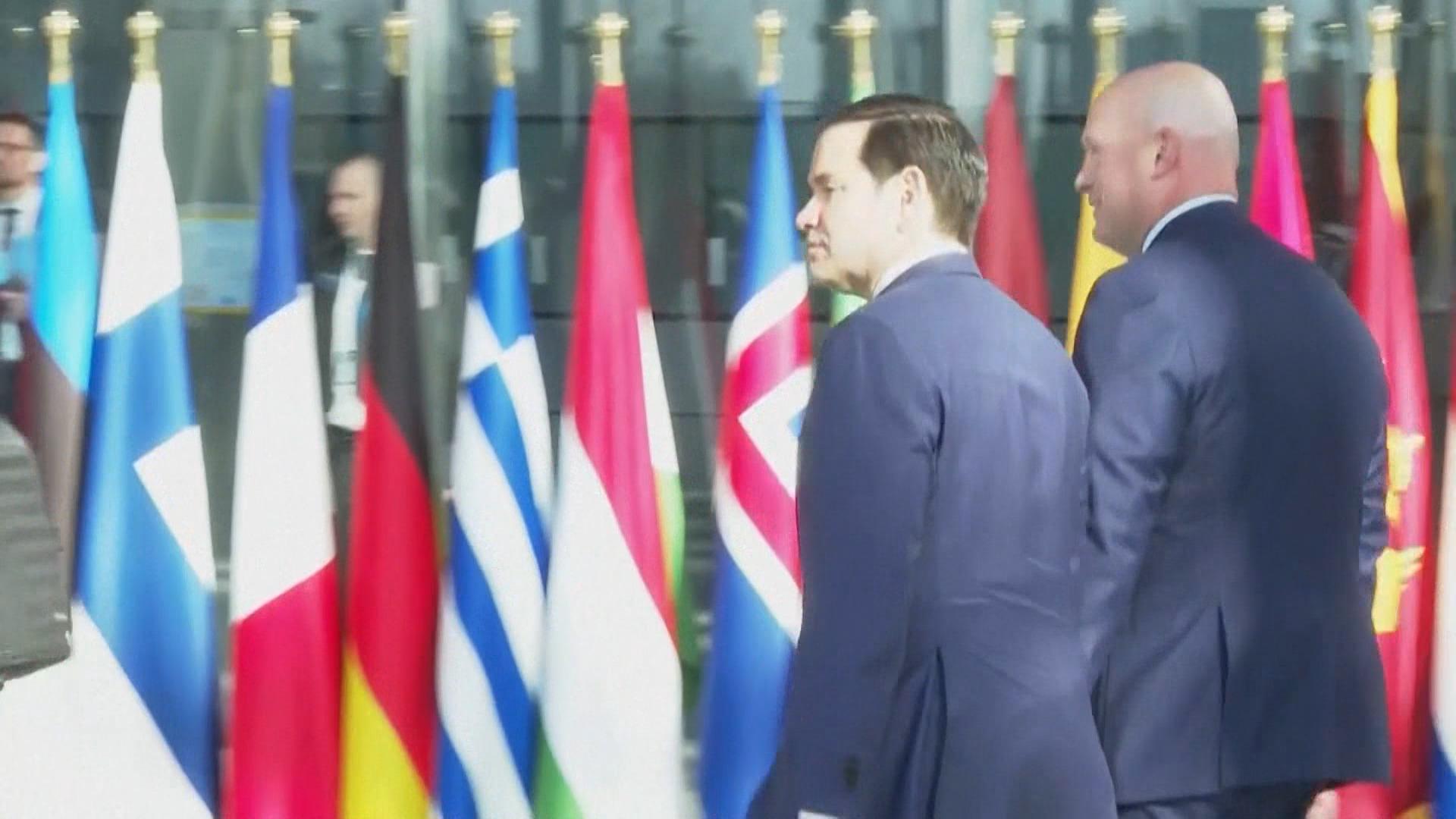 US-Außenminister Marco Rubio bei seinem Besuch im Nato-Hauptquartier in Brüssel.