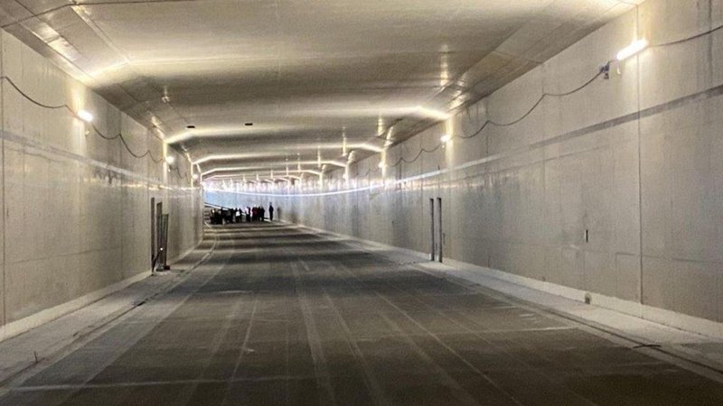 Der 450 Meter lange Tunnel Tutting (Foto vom Tag der offenen Tür 2022) ist das zentrale Bauwerk auf dem sechs Kilometer langen  Neubauabschnitt