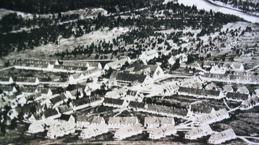 DP-Lager Föhrenwald aus der Luft.