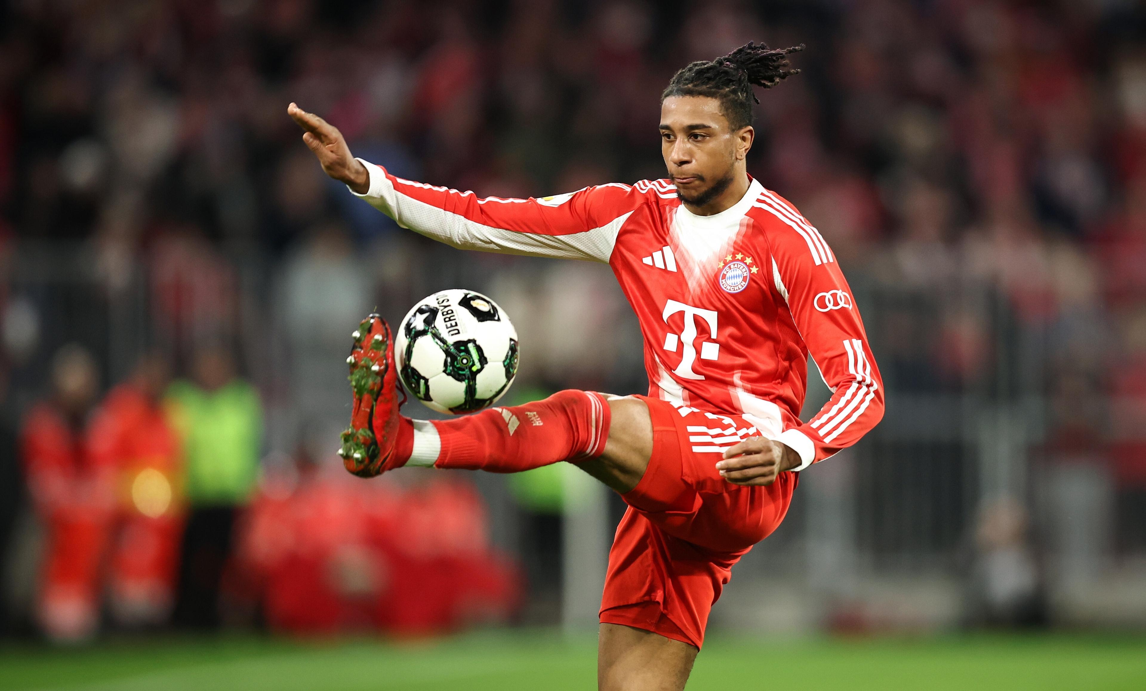 Michael Olise im DFB-Pokal-Viertelfinale FC Bayern München - RB Leipzig