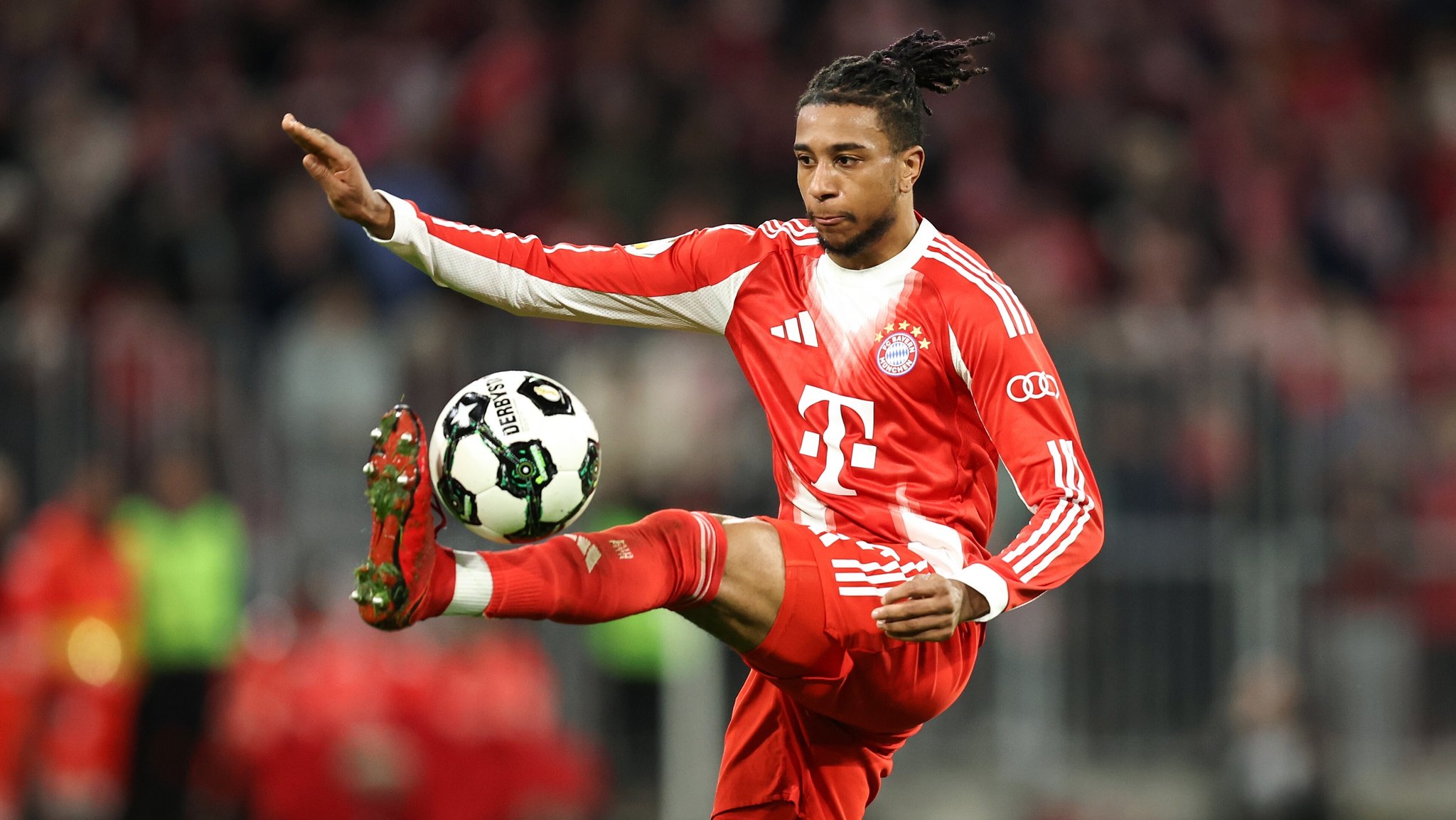 Michael Olise im DFB-Pokal-Viertelfinale FC Bayern München - RB Leipzig