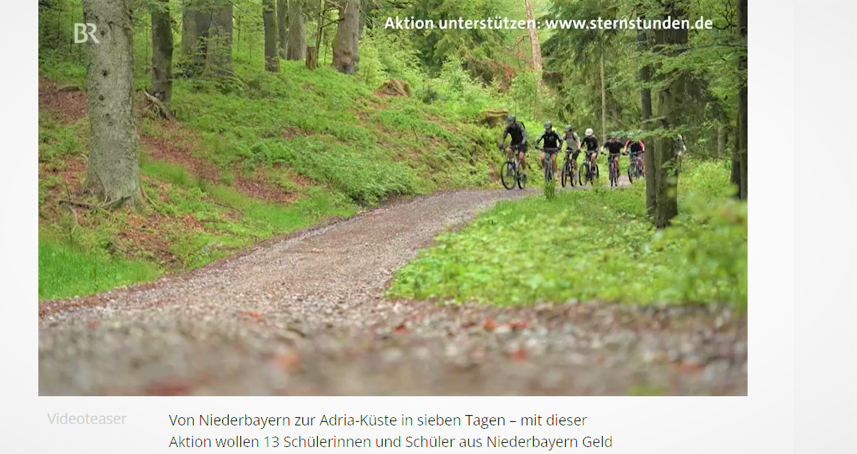 Die Radl-Gruppe aus Niederbayern im Wald