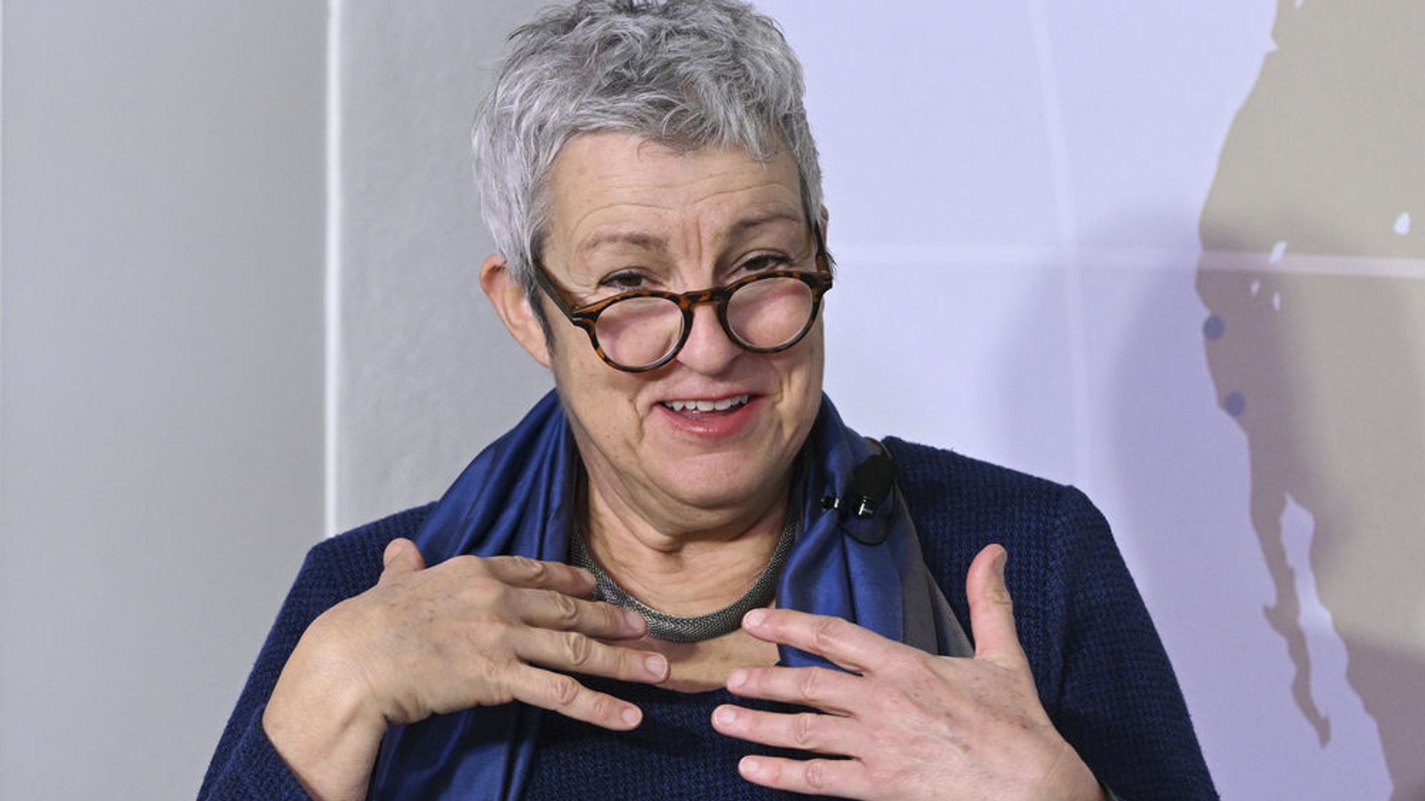 Carola Lentz, Präsidentin des Goethe-Instituts bei der Jahres-Pressekonferenz vom Goethe-Institut. Lentz will nach Ende der Amtszeit aufhören.  (zu dpa: «Goethe-Institut verliert Präsidentin Lentz») Foto: Jens Kalaene/dpa +++ dpa-Bildfunk +++