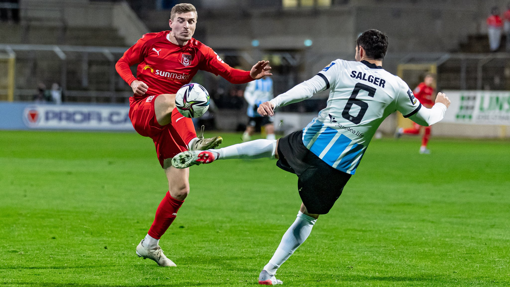 Spielszene TSV 1860 München gegen Hallescher FC