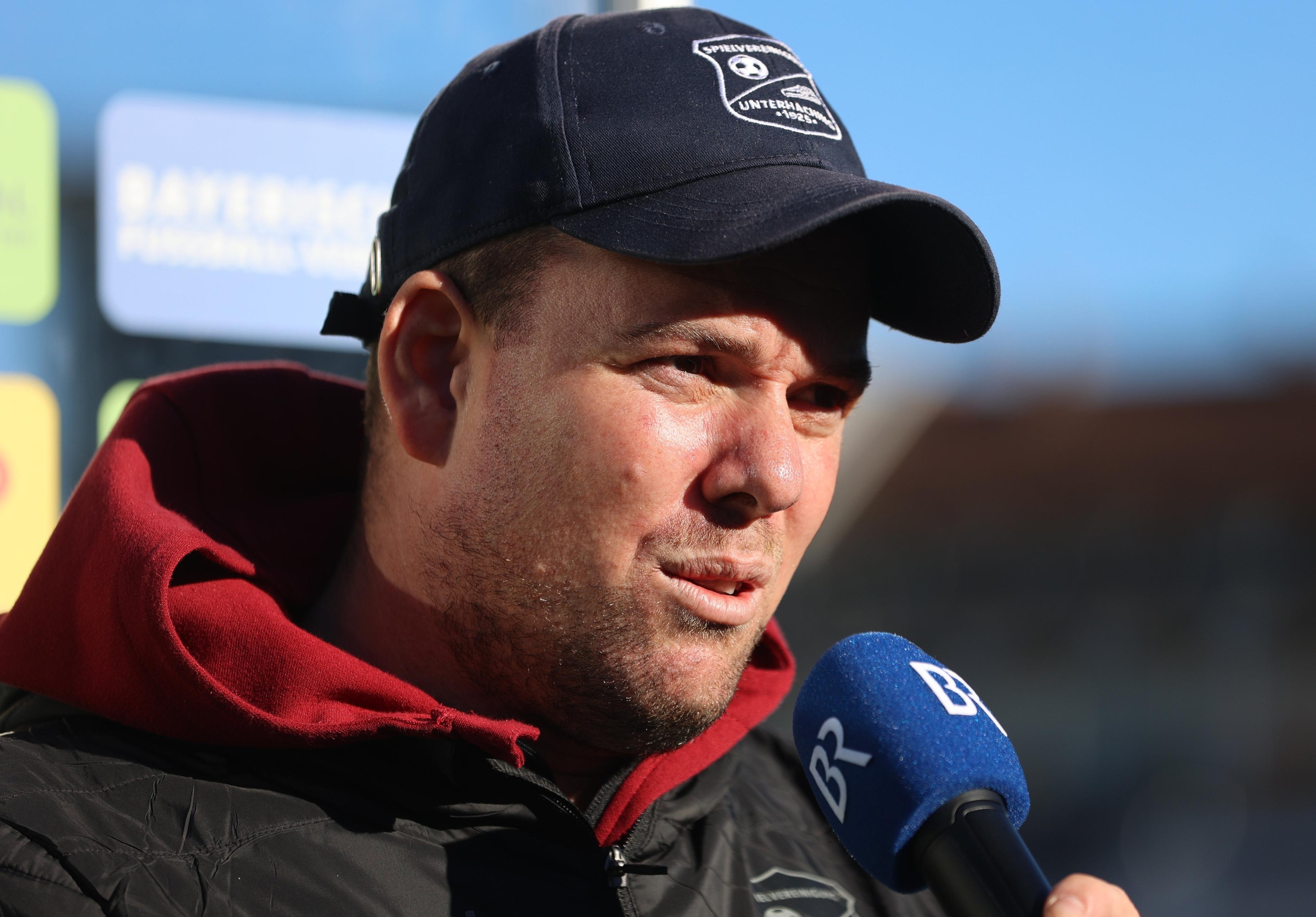 Unterhachings Trainer Marc Unterberger