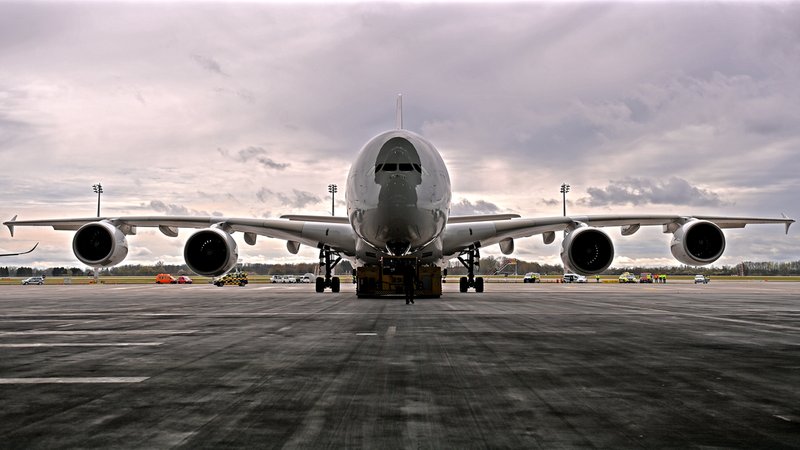 Ankunft des A380 in München