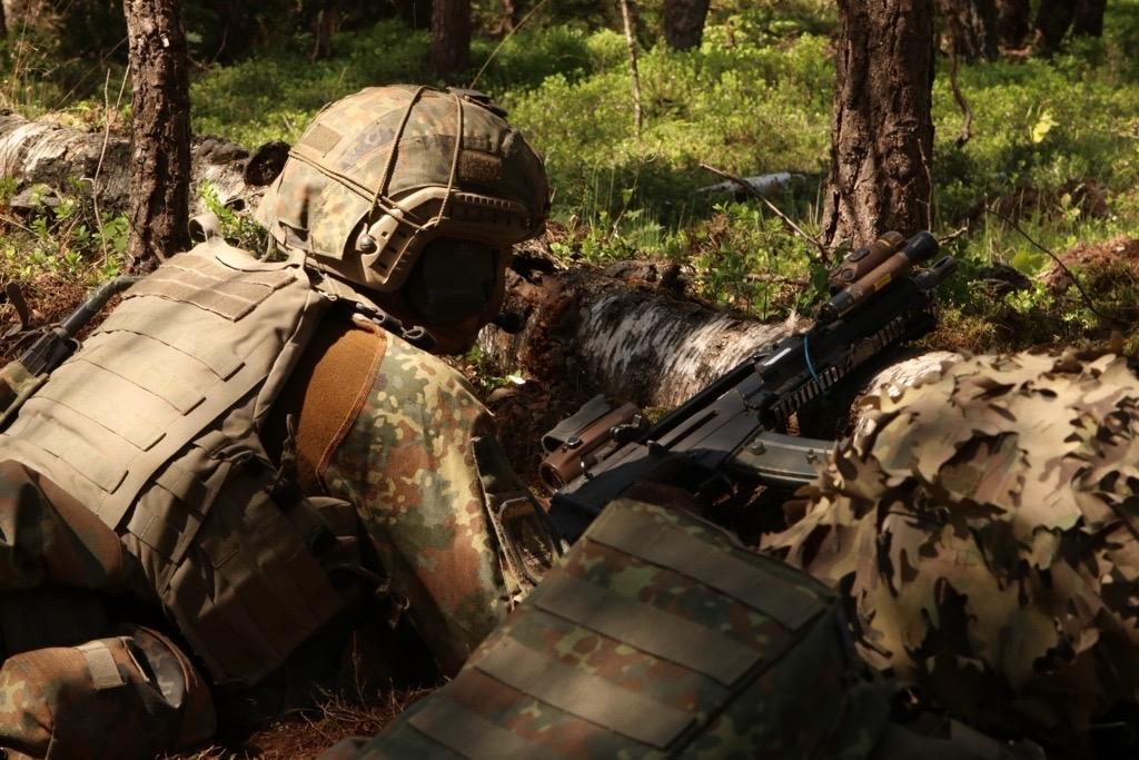Panzergrenadiere aus Oberviechtach bei einer Übung. Ihr Bataillon wird dauerhaft nach Litauen verlegt. 