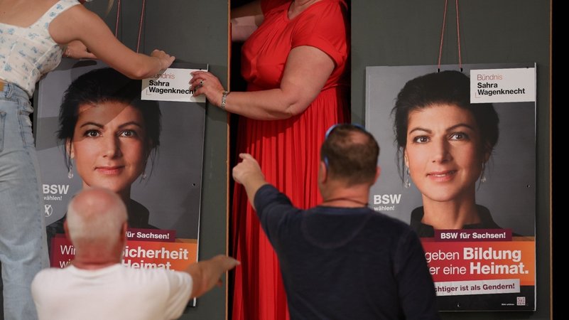 DeutschlandTrend: Im Osten Mehrheit für BSW an der Regierung | Bild: picture alliance/dpa | Jan Woitas DeutschlandTrend: Im Osten Mehrheit für BSW an der Regierung