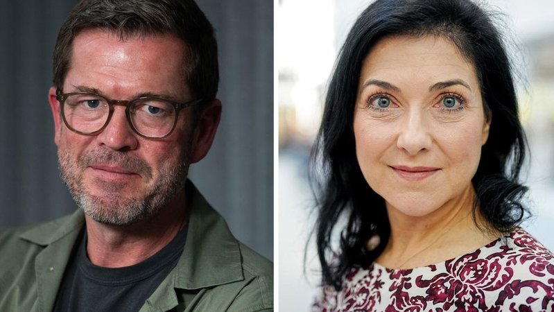 Karl-Theodor zu Guttenberg und Katherina Reiche | Bild: dpa-Bildfunk/Sebastian Gollnow/Kay Nietfeld Karl-Theodor zu Guttenberg und Katherina Reiche