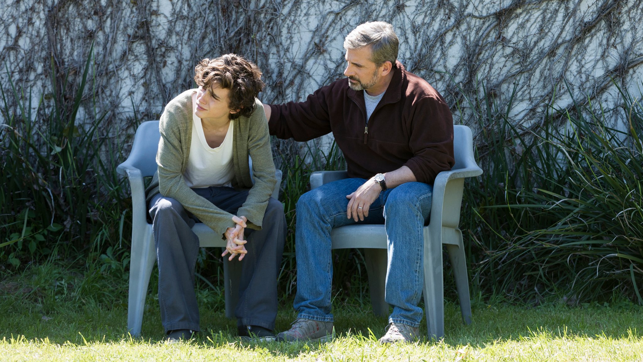 Ein Vater (Steve Carell) muss lernen, seinen Sohn loszulassen. Er kann ihm bei seiner Sucht kaum helfen. ("Beautiful Boy"-Filmszene)